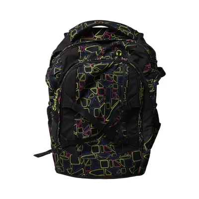 Backpack (Black, Multicolored) from Satch Polyamide, Polyester