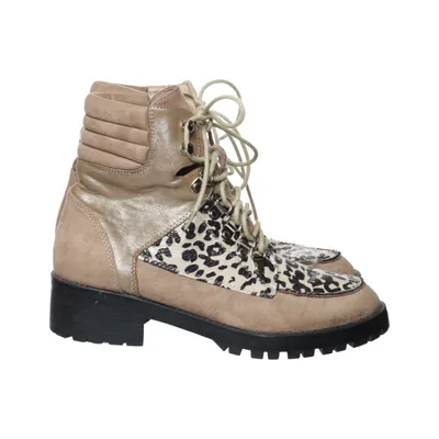 Laced boots (Beige, Black, Multicolored) from Vanessa Wu Leather