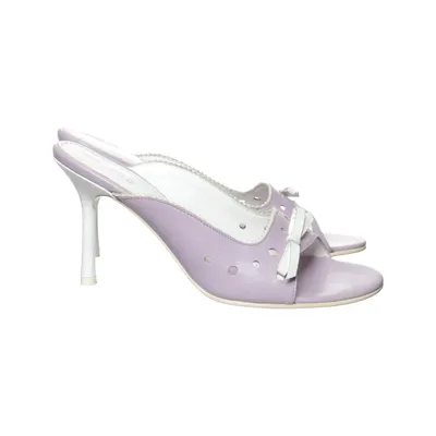Mules (Purple, White) from Bolero Leather
