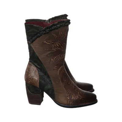 Heeled boots (Brown, Black) from Laura Vita Leather
