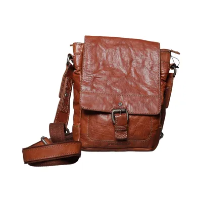 Sac à bandoulière (Marron) de Spikes & Sparrow Coton, Cuir, Polyester