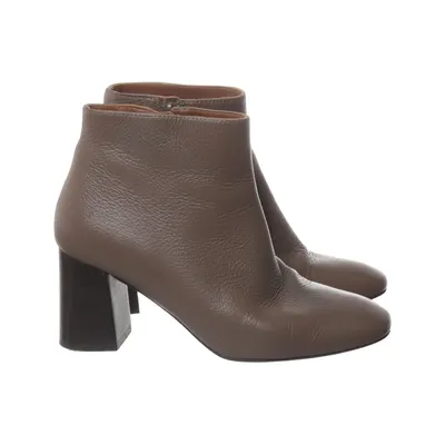 Heeled boots (Brown) from Heyraud Leather