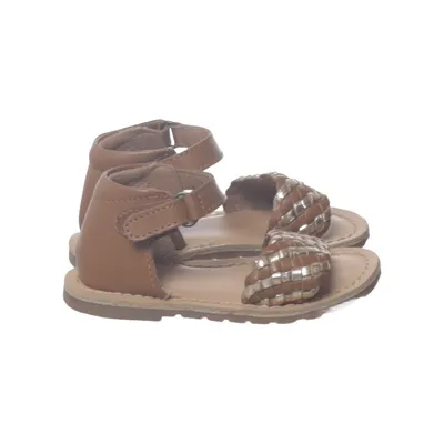 Sandals (Brown, Gold) from Bout'chou Leather