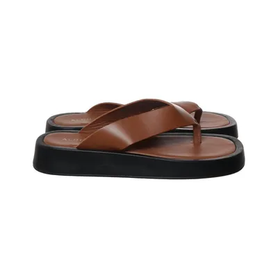 Flip-flops (Brown, Black) from Alohas Leather