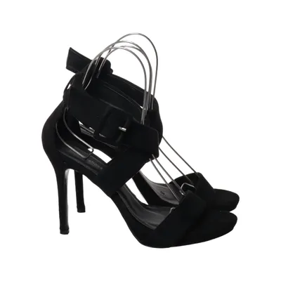 High heel sandals (Black) from Lucky Shoes Leather