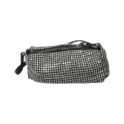 Clutch bag (Silver, Black) from L.Credi Polyester, Polyurethane