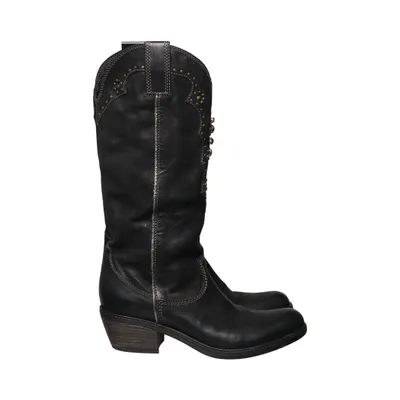 Cowboy boots (Black) from Vic Leather