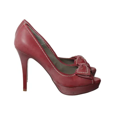 High heel sandals (Red) from Som Mits Leather
