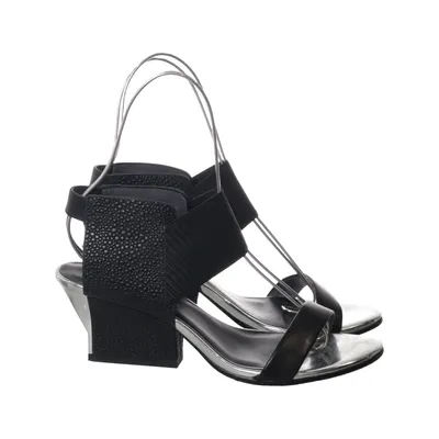 High heel sandals (Black, Silver) from United Nude