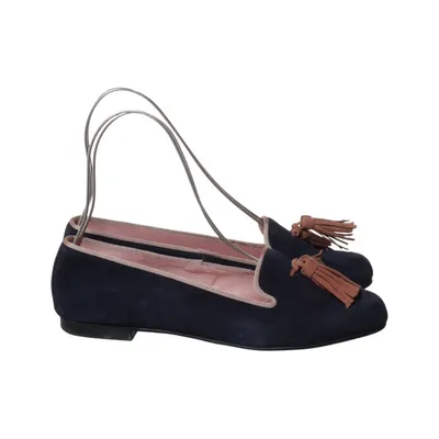 Mocassins (Blauw) van Spanish Bailarinas Leer
