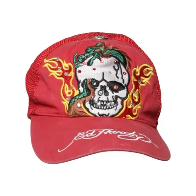 Casquette de camionneur (Rouge, Multicolore) de Ed Hardy