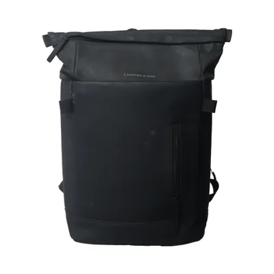 Rygsæk (Aarhus All Black) fra Kapten & Son Polyurethan, Genanvendt polyester