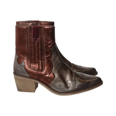 Cowboy boots (Brown, Gold, Silver) from Manfield Leather