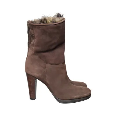 Heeled boots (Brown) from Progetto