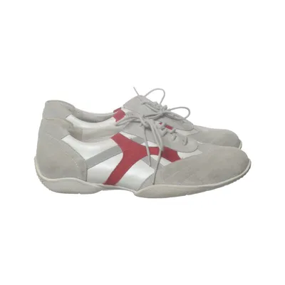 Sneakers (Gray, White, Red) from Waldläufer Leather