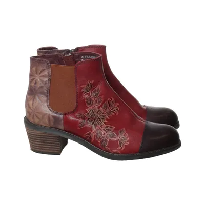 Chelsea boots (Red, Brown, Multicolored) from Laura Vita