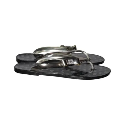 Flip-flops (Black, Silver) from Bassano