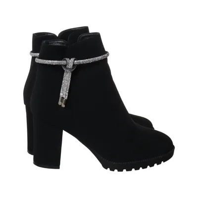 Heeled boots (Black) from Super Me