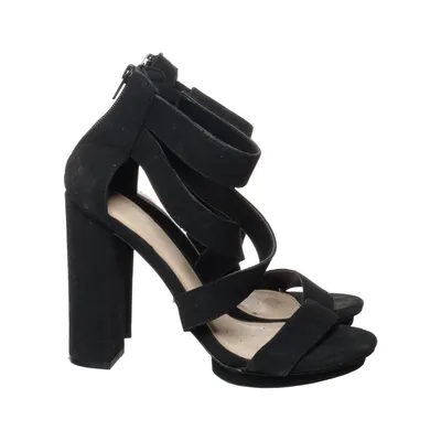 Højhælede sandaler (Sort) fra Charlotte Russe