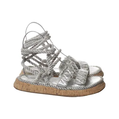 Sandales (Argent) de Missguided Cuir