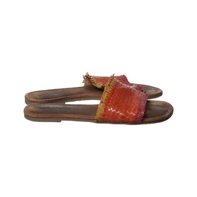 Sandals (Orange, Multicolored) from Lazamani Leather