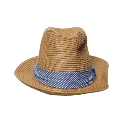 Fedora-Hut (Beige, Blau)