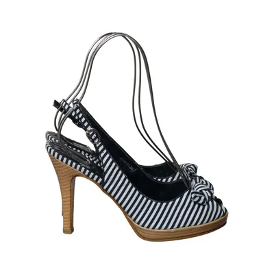 Sandales à talons hauts (Bleu, Blanc) de Janni & Janni