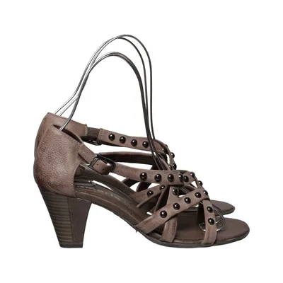 High heel sandals (Brown) from Tamaris Leather