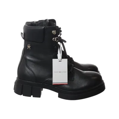 Laced boots (Black) from Tommy Hilfiger Leather