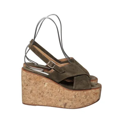 Wedges (Green) from Enrico Antinori Leather