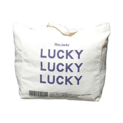 Sac en toile (Beige) de Lucky