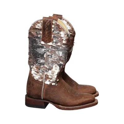 Cowboyboots (Braun, Silber) von Macie Bean