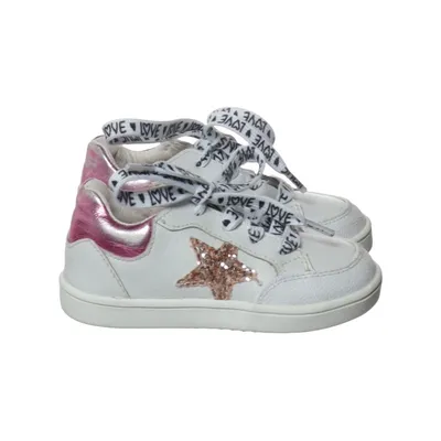 Sneakers (White, Pink) from Nelson Leather