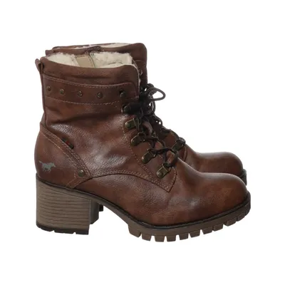 Laced boots (Brown) from Mustang True Denim