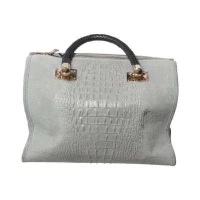 Handbag (Gray, Black, Multicolored, Gold) from Renato Nucci Leather