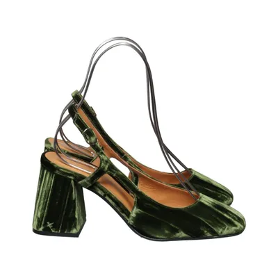 Escarpins (Vert) de Les Souliers Sézane Cuir