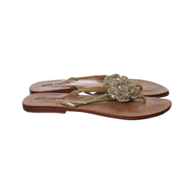 Flipflop (Brun, Guldfärgad) från Mystique Skinn