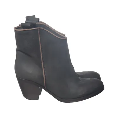 Heeled boots (Brown) from Lavorato a Mano Leather
