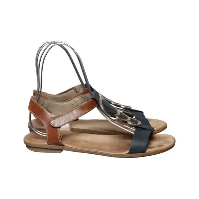Sandalen (Bruin, Blauw, Zilver) van Rieker