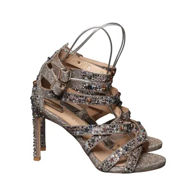 High heel sandals (Silver, Multicolored) from Alma en Pena