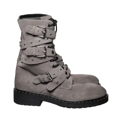 Laced boots (Gray) from Bruno Premi