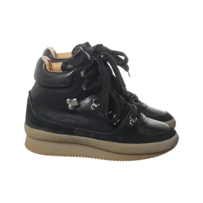 Bottes à lacets (Noir, Marron) de Isabel Marant Cuir