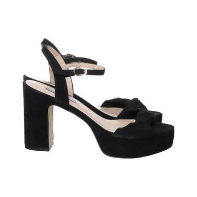 High heel sandals (Black) from Stuart Weitzman Leather