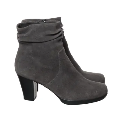 Heeled boots (Gray) from Pesaro Leather
