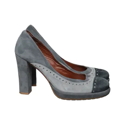 Pumps (Blue, Gray, Multicolored) from Javier Simorra Leather