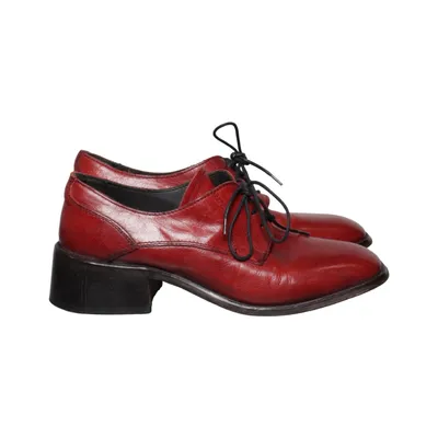 Derby schoenen (Rood) van Moma Leer