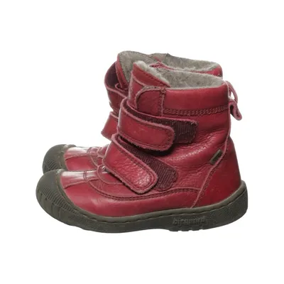 Boots (Röd) från Bisgaard Ull, Skinn