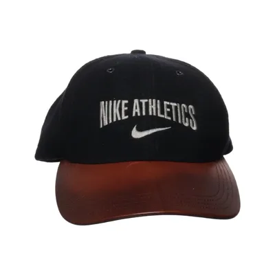 Baseball cap (Black, Brown) from Nike Leather, Polyamide, Wool