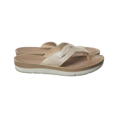 Tongs (Beige) de Rohde Cuir