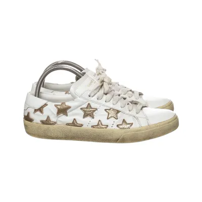 Sneakers (White, Gold) from Saint Laurent Leather